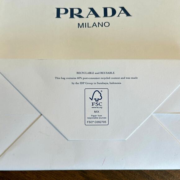 Authentic Prada Milano Paper Shopping Bag Only - Picture 4 of 11